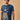 Goan Blue Printed Organic Cotton Classic Tee For Men Online