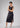 Ribbed Black Organic Cotton Midi Dress For Women Online