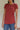 Libourne Red Fitted Organic Cotton T Shirt For Women Online